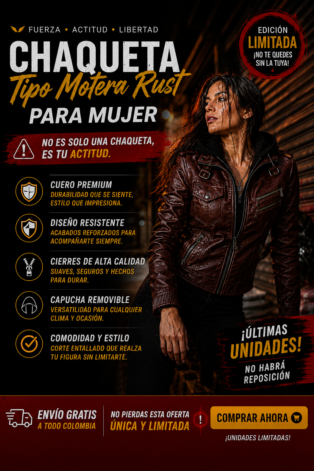 🔥CHAQUETA RUST 50% OFF🔥